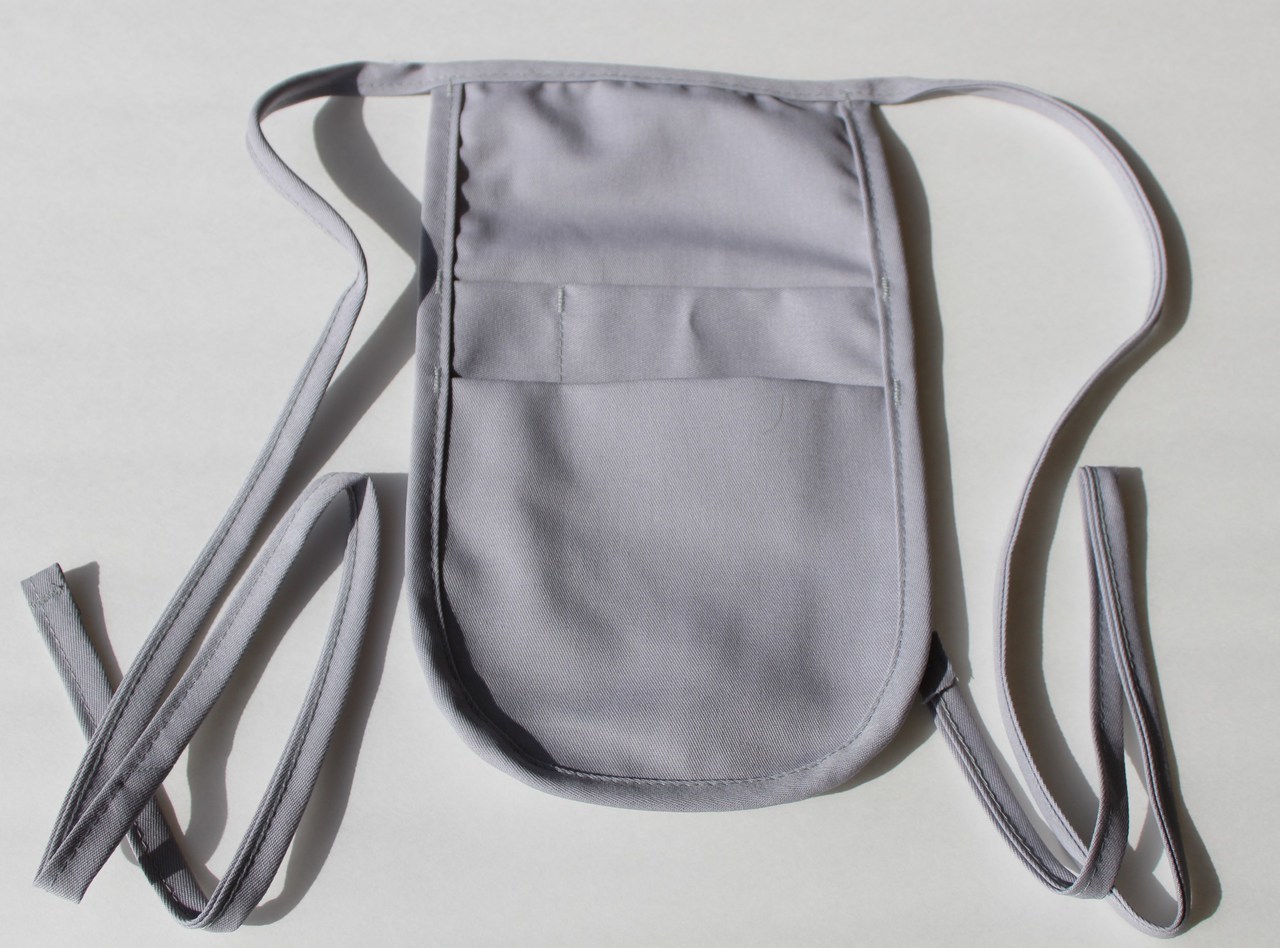 Money Pouch Aprons in Silver Gray